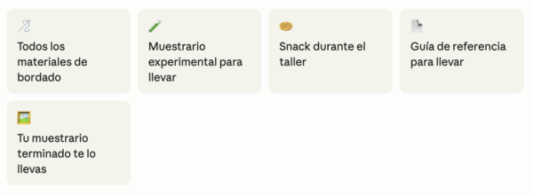 Taller - Aprende bordado experimental